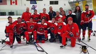 Robert Morris hits the ice for first practice in nearly two years taken in Altoona, Pa.  (Robert Morris). Photo by LOGAN BITTLE 